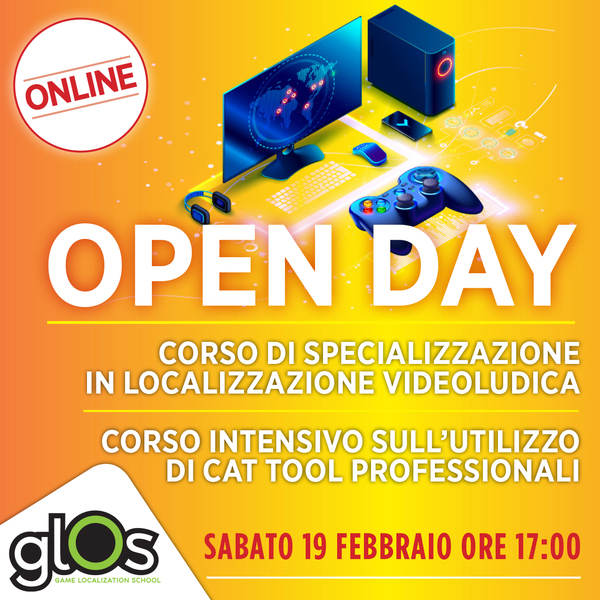 Open Day Online GLOS – Sabato 19 Febbraio