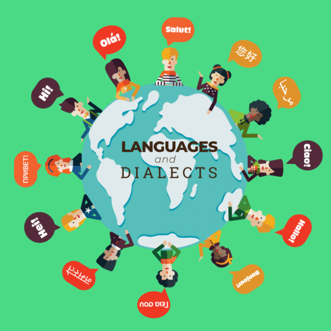 Persone intorno al mondo che parlano dialetti