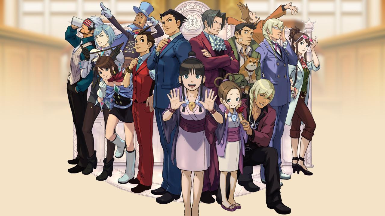 Official art portraying Ace Attorney characters